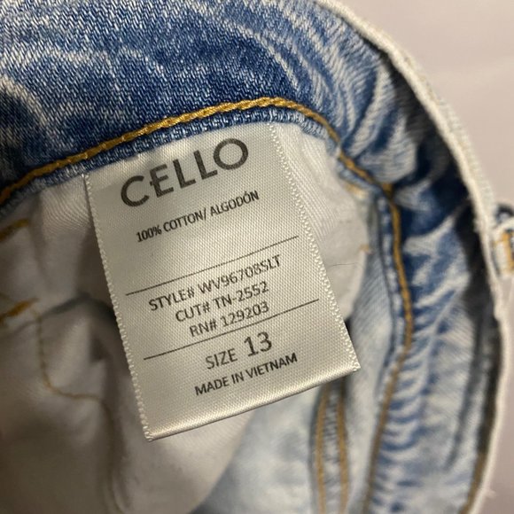 Cello Wide Leg Acid Wash Highwaist Jeans 13 - Picture 10 of 11